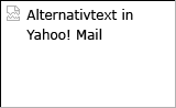 Deaktivierte Grafiken in Yahoo! Mail