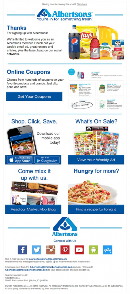 Beispiel: Welcome Mail