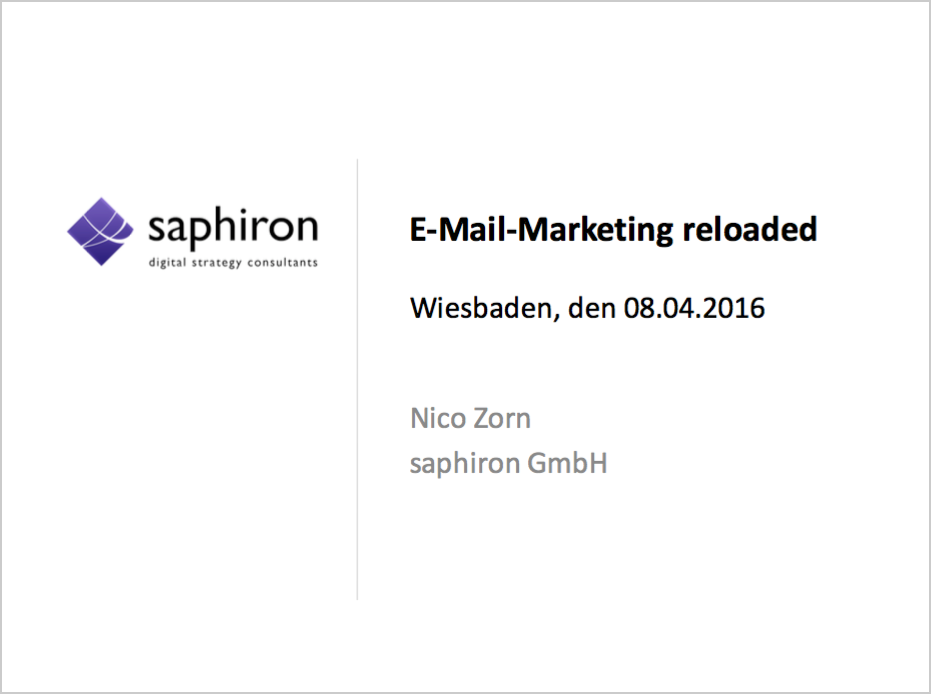 Email Marketing Workshop