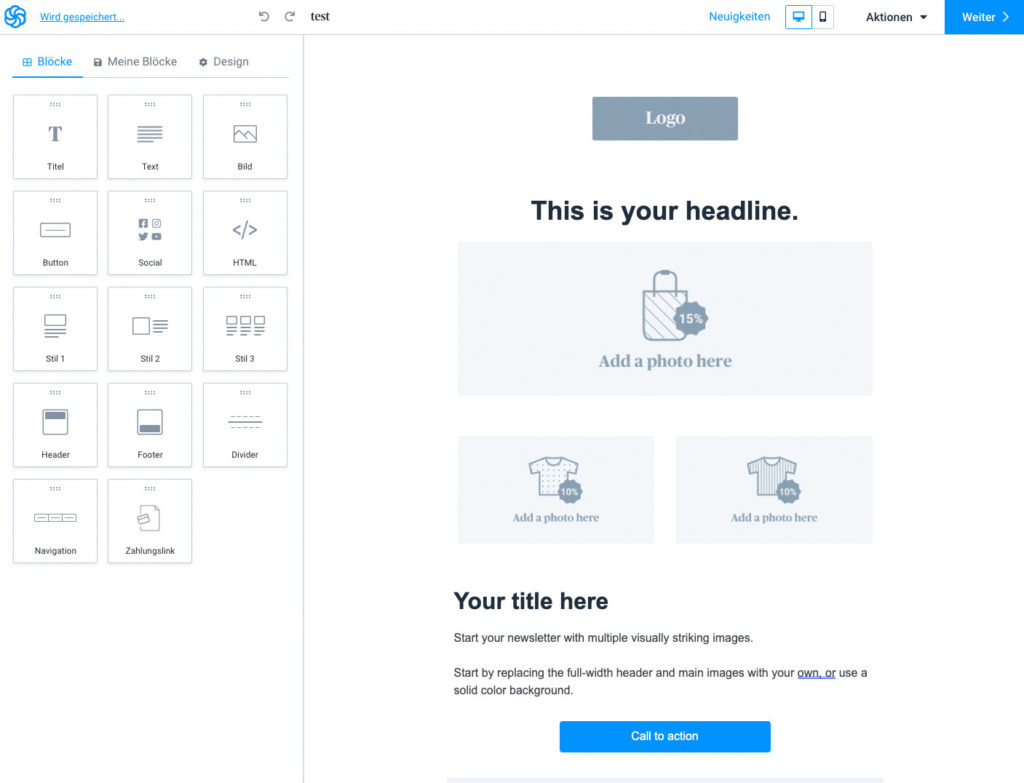 Sendinblue Editor