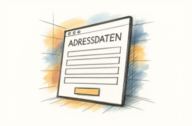 Illustration eines Formulars